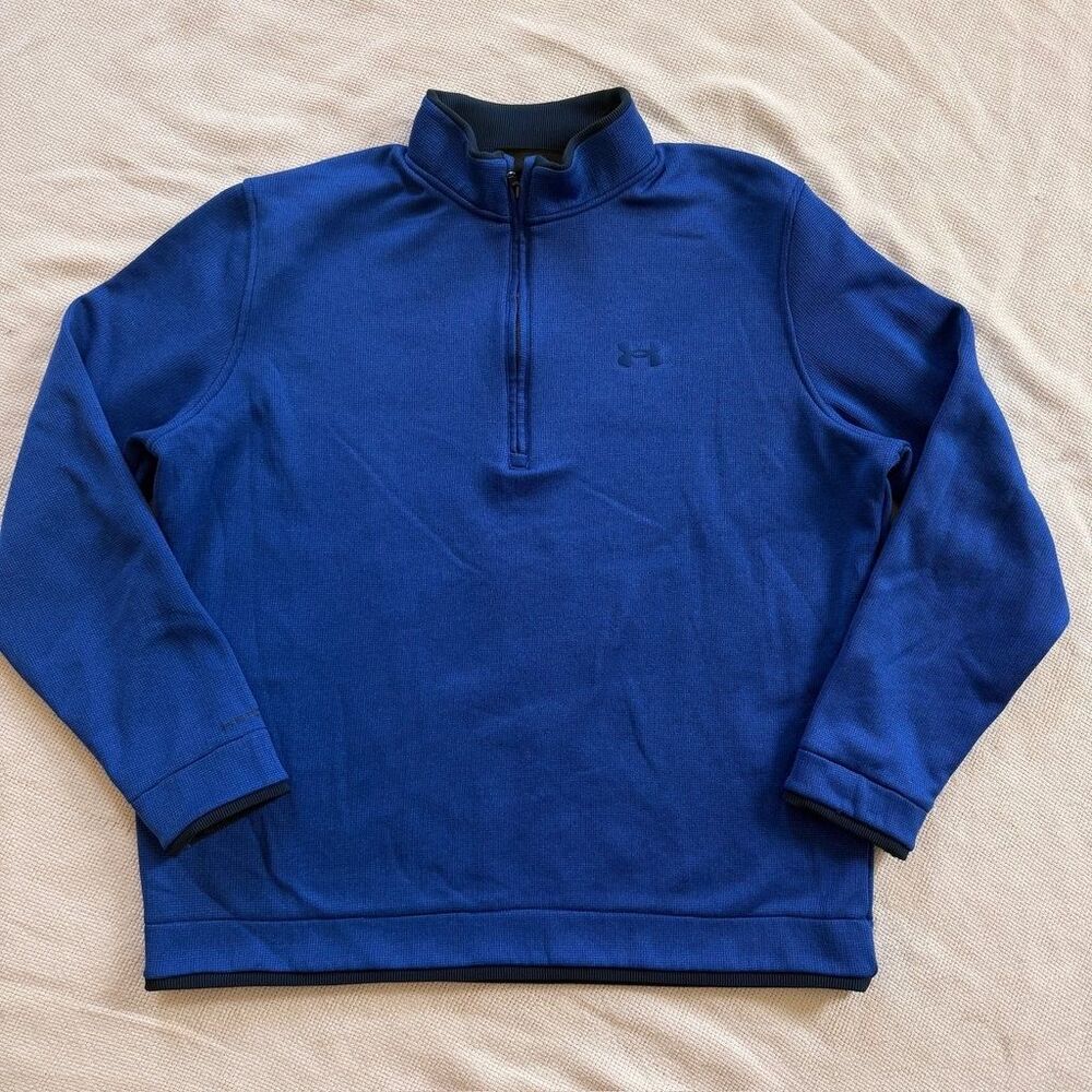 Under Armour Golf 1/4 Zip Pullover - Blue, Size XL